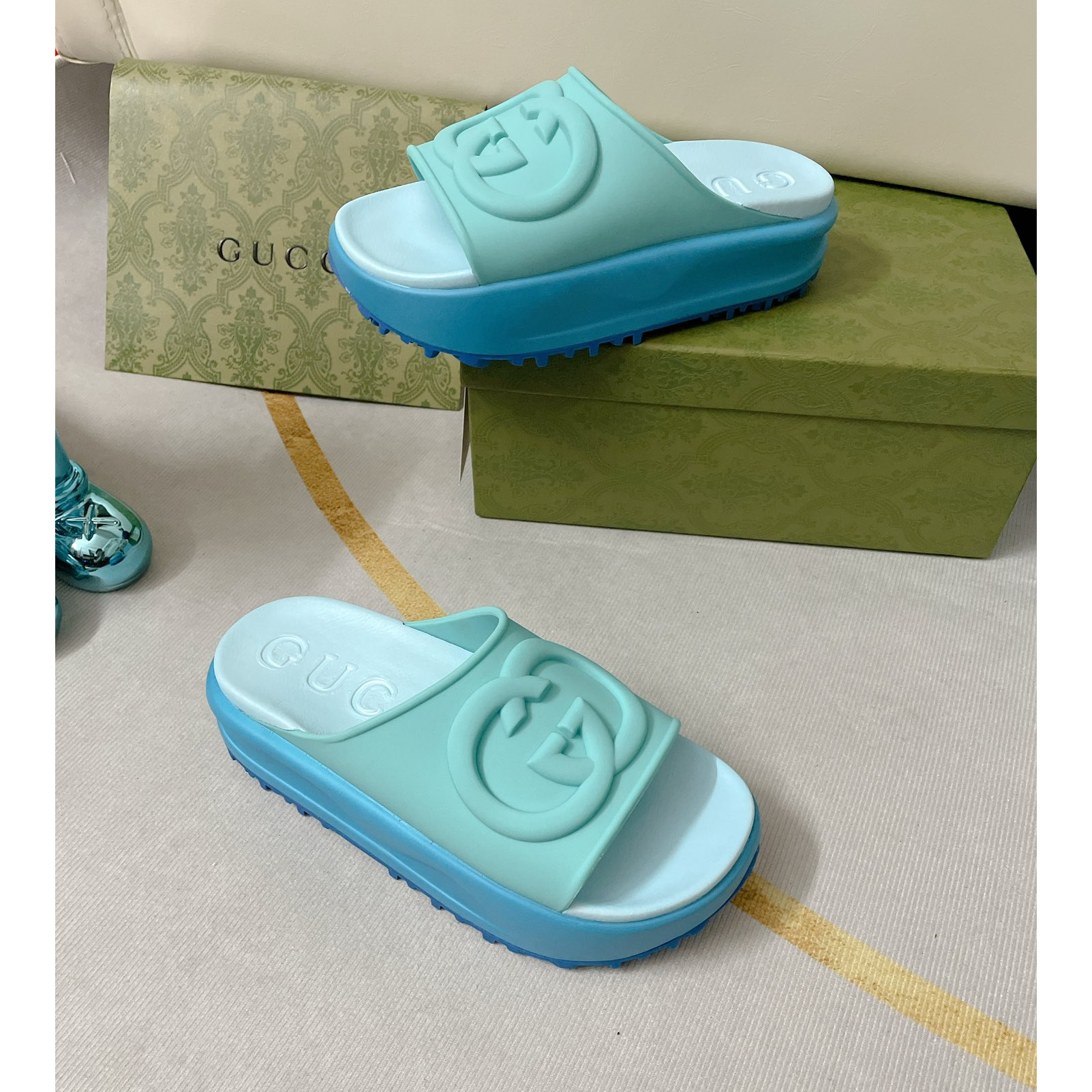 Gucci GG Thick soled slippers - EUR FASHION