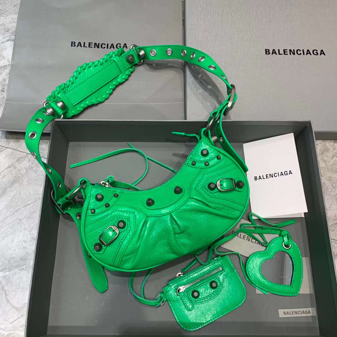 Balenciaga Le Cagole XS Shoulder Bag In Green(26-12-6cm) - EUR FASHION