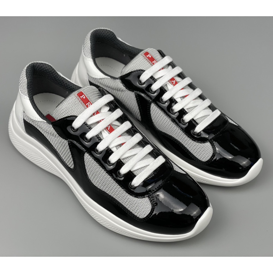 Prada Male America's Cup Sneaker In Black(upon uk size) - EUR FASHION