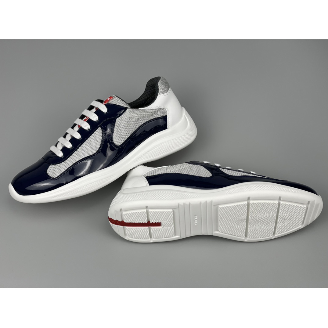 Prada Male America's Cup Sneaker In Blue(upon uk size) - EUR FASHION