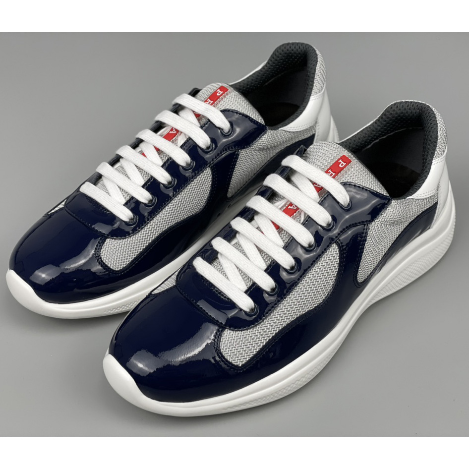 Prada Male America's Cup Sneaker In Blue(upon uk size) - EUR FASHION