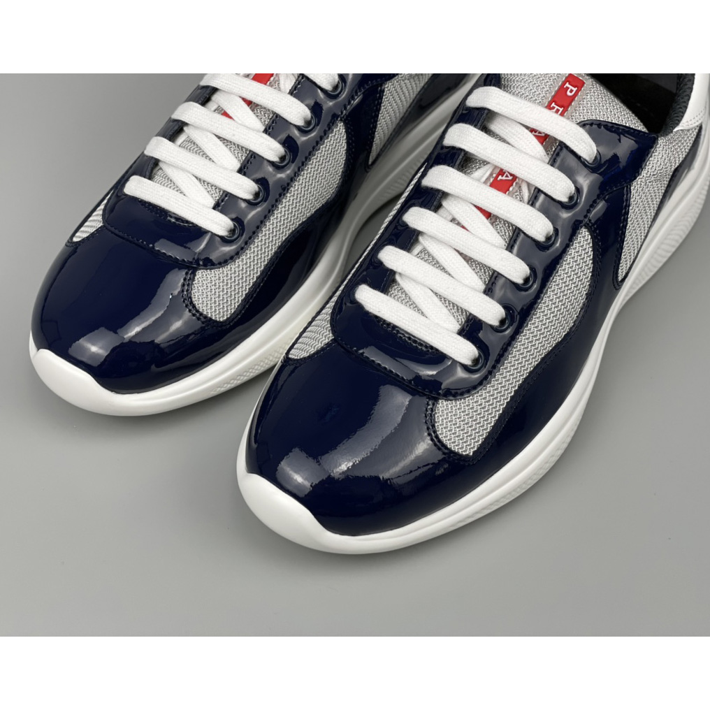 Prada Male America's Cup Sneaker In Blue(upon uk size) - EUR FASHION