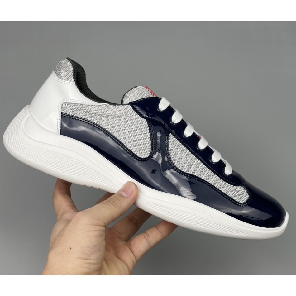 Prada Male America's Cup Sneaker In Blue(upon uk size) - EUR FASHION