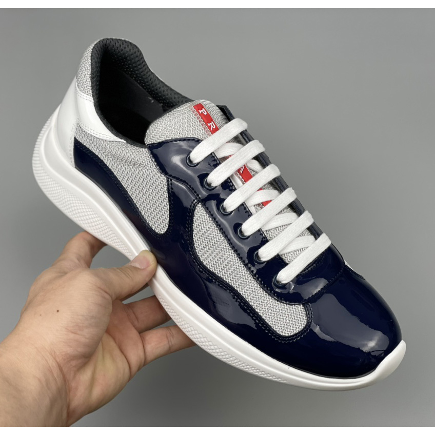 Prada Male America's Cup Sneaker In Blue(upon uk size) - EUR FASHION