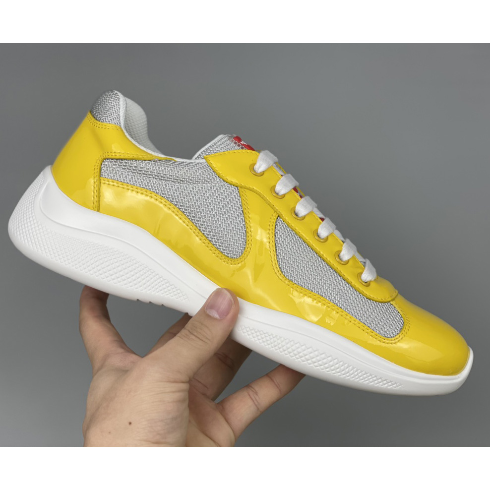 Prada Male America's Cup Sneaker In Yellow - EUR FASHION