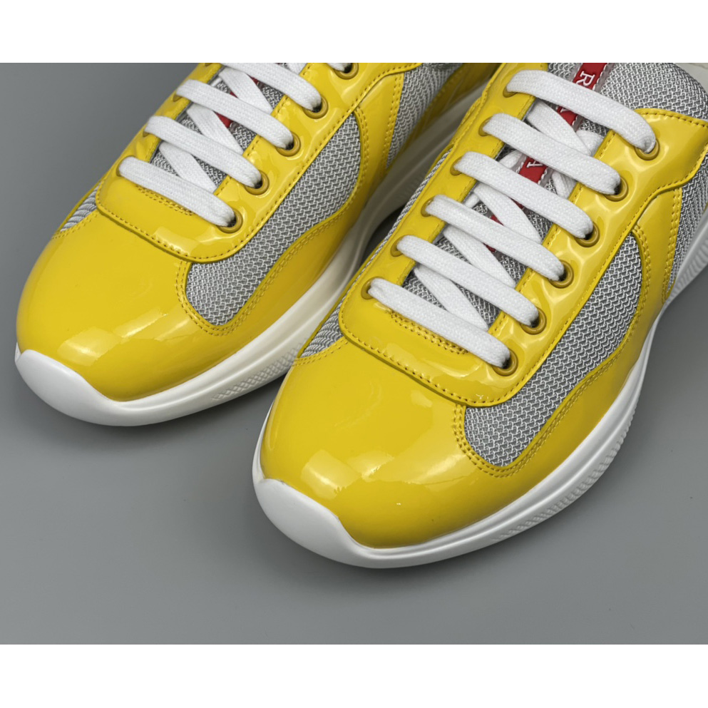 Prada Male America's Cup Sneaker In Yellow - EUR FASHION