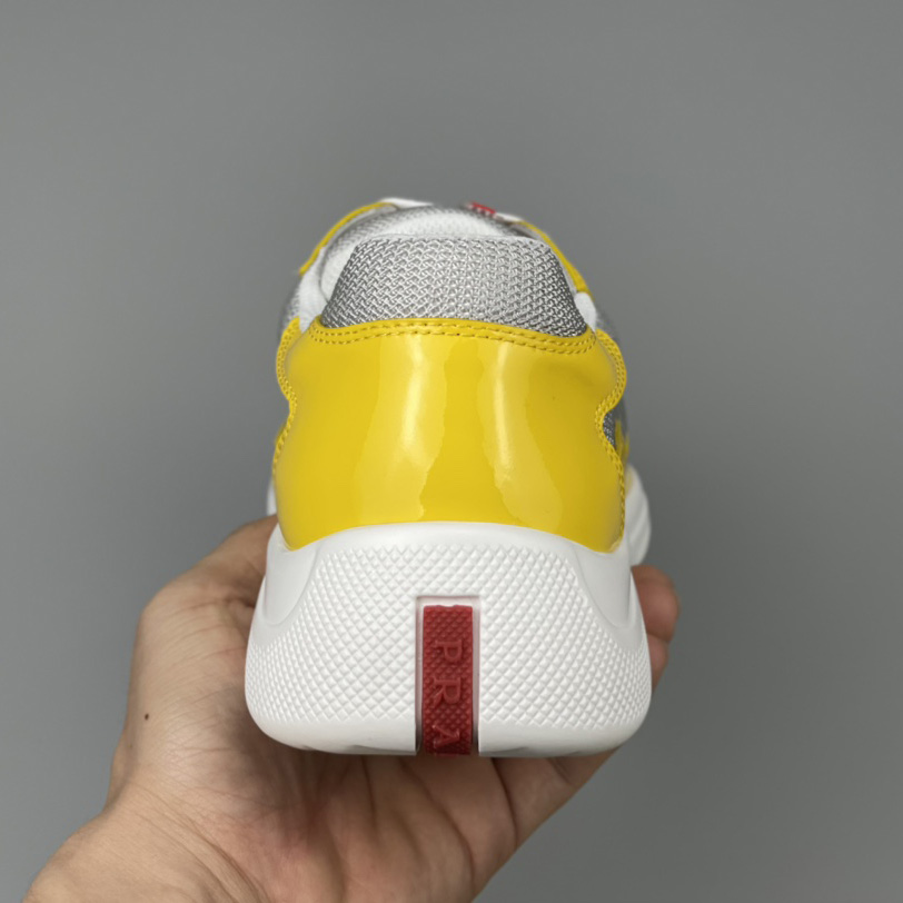 Prada Male America's Cup Sneaker In Yellow - EUR FASHION