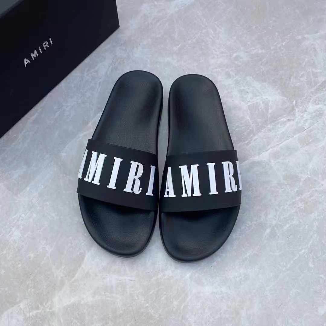 Amiri Logo Slide Sandal - EUR FASHION