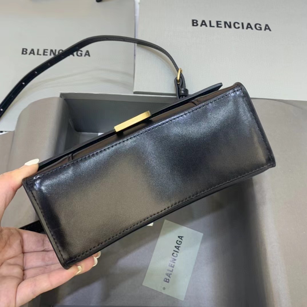 Balenciaga Logo Print Leather Handbag(19-11-8 cm) - EUR FASHION