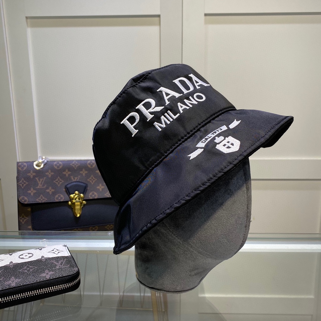 Prada Canvas Bucket Hat - EUR FASHION