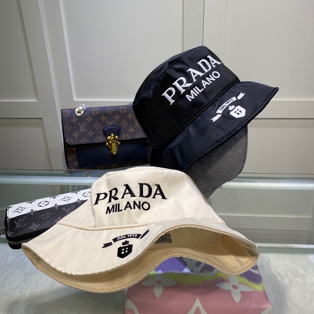 Prada Canvas Bucket Hat - EUR FASHION