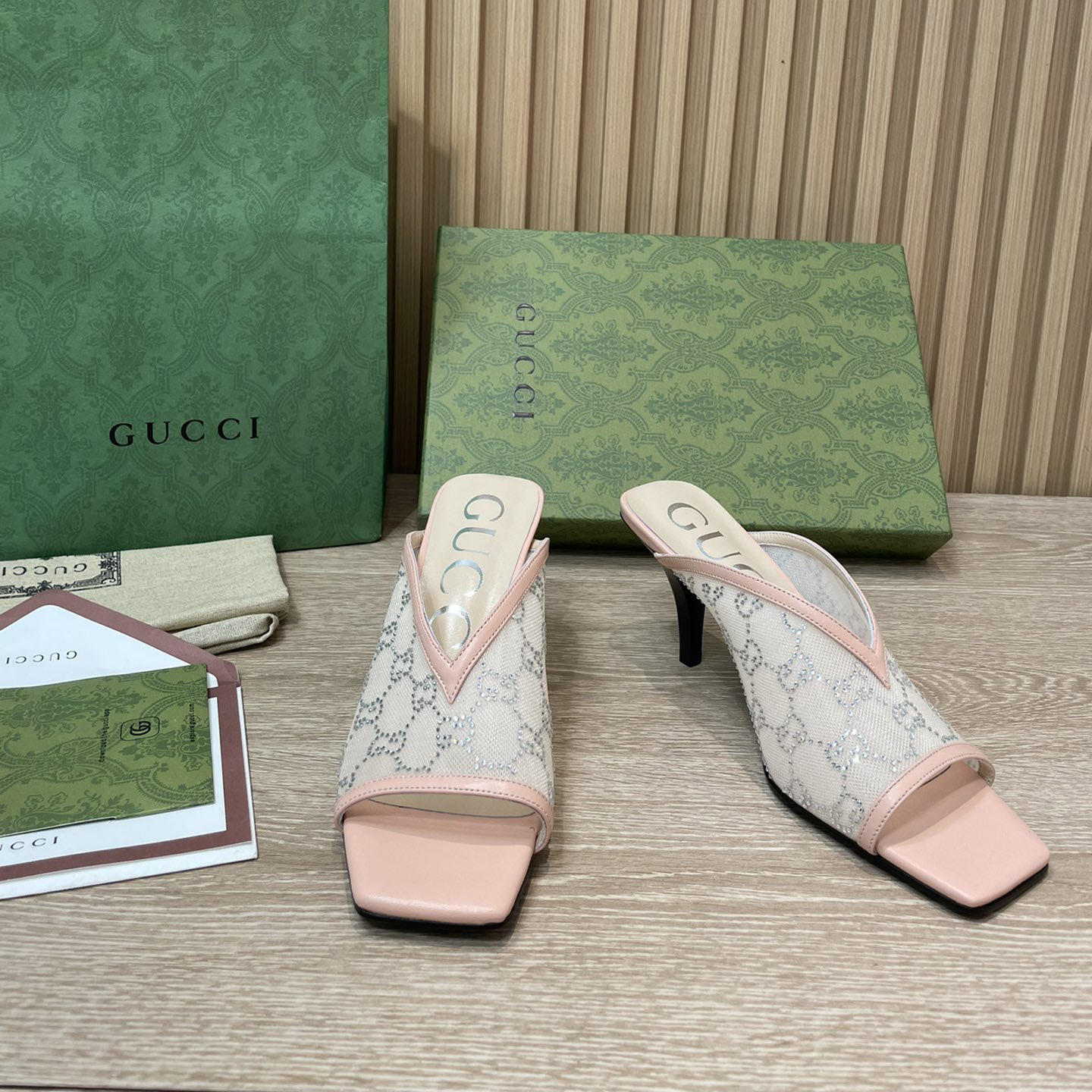 Gucci Women's GG Sandal With Heel Height Of 7.5cm - EUR FASHION