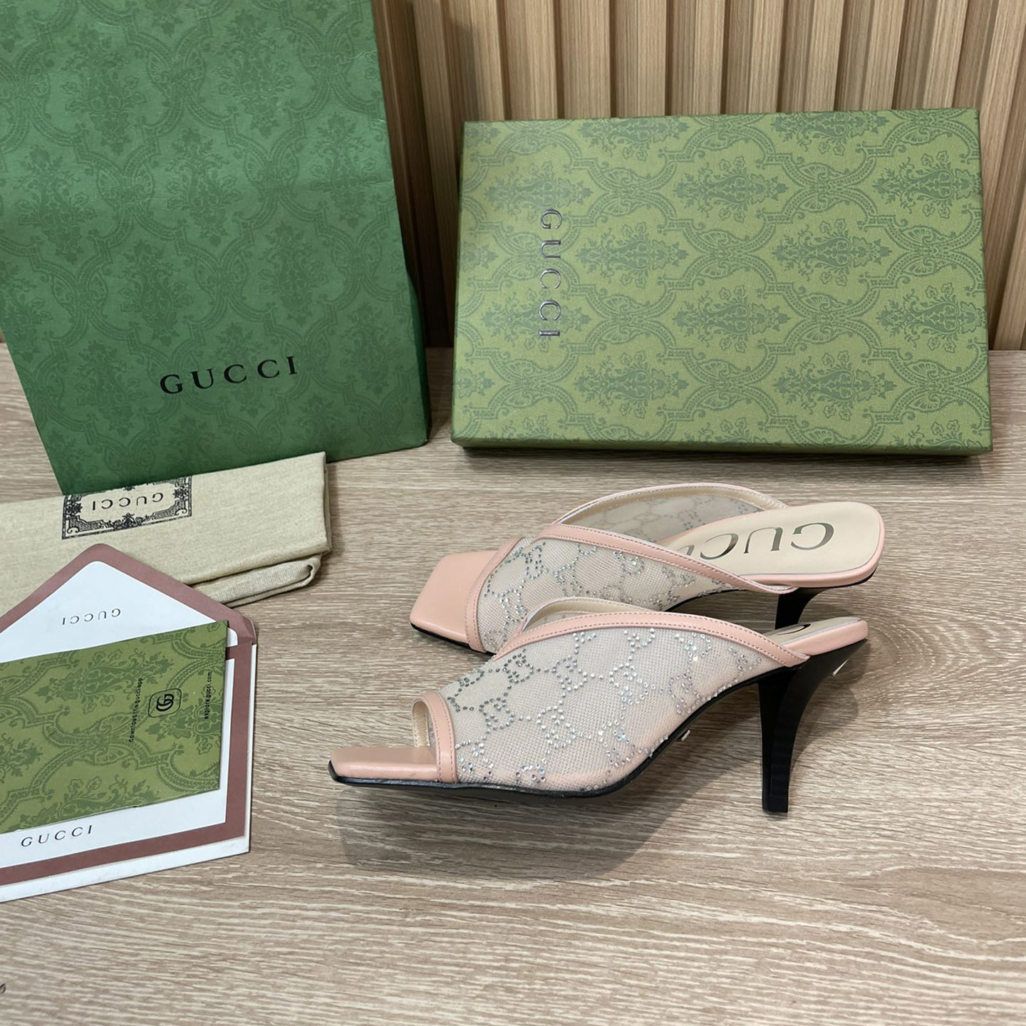 Gucci Women's GG Sandal With Heel Height Of 7.5cm - EUR FASHION