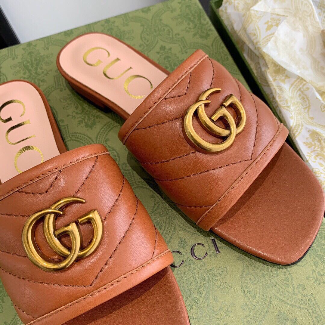 Gucci Women's Slide With Double G - EUR FASHION