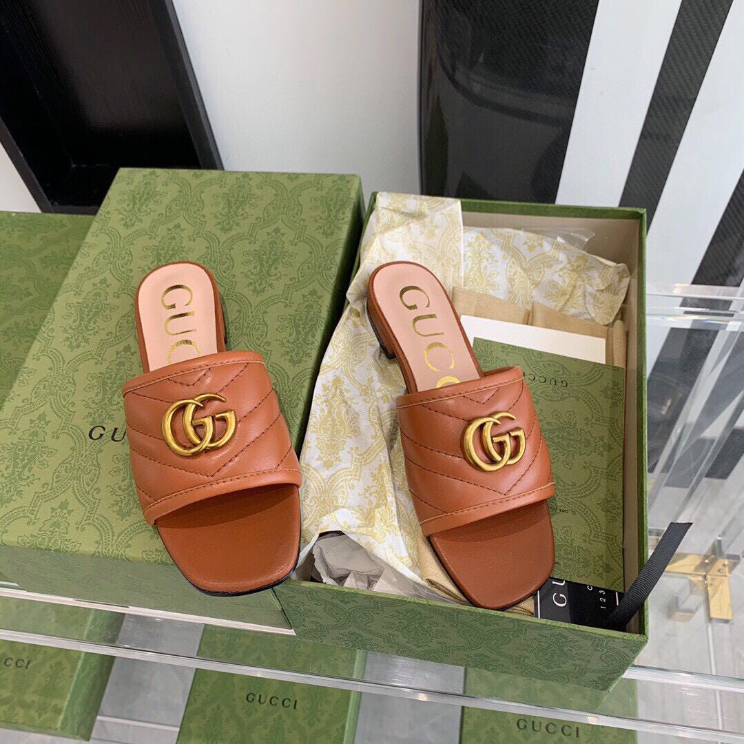 Gucci Women's Slide With Double G - EUR FASHION