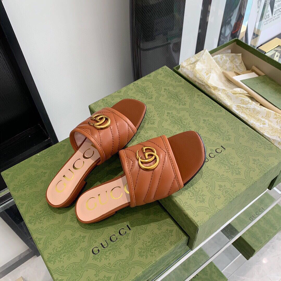 Gucci Women's Slide With Double G - EUR FASHION