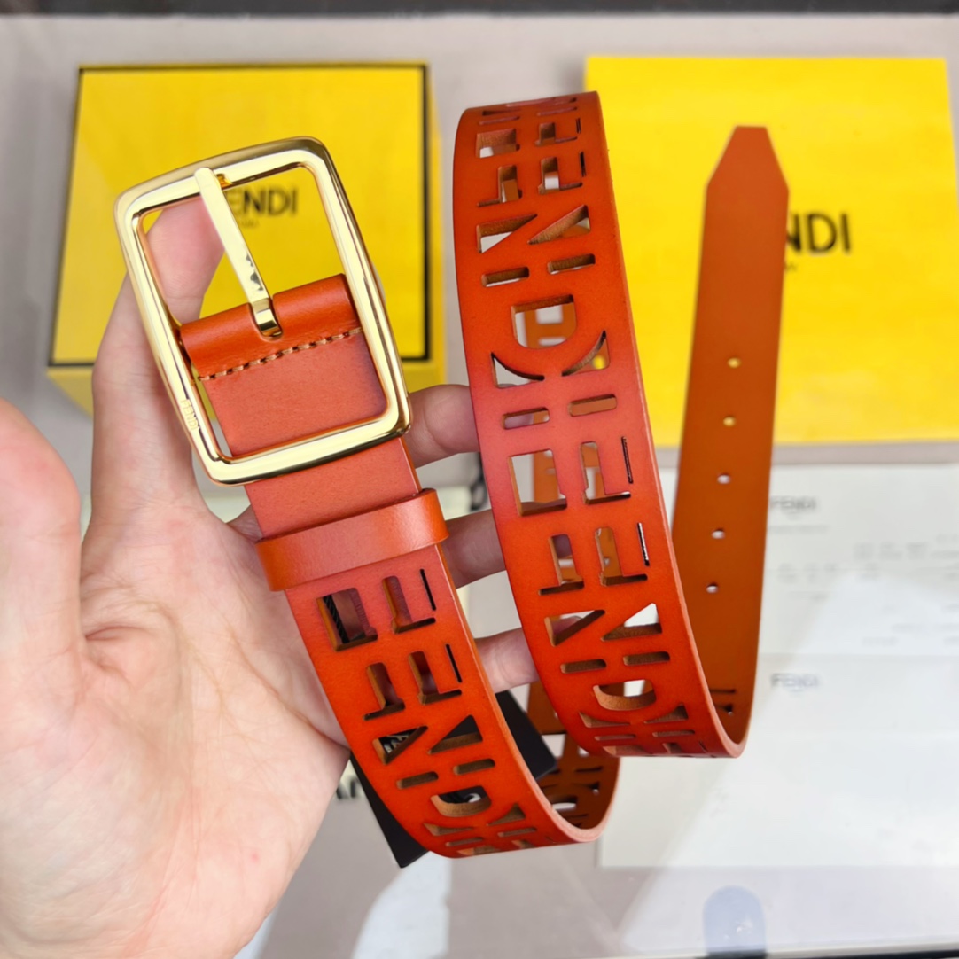 Fendi Leather Belt  - EUR FASHION