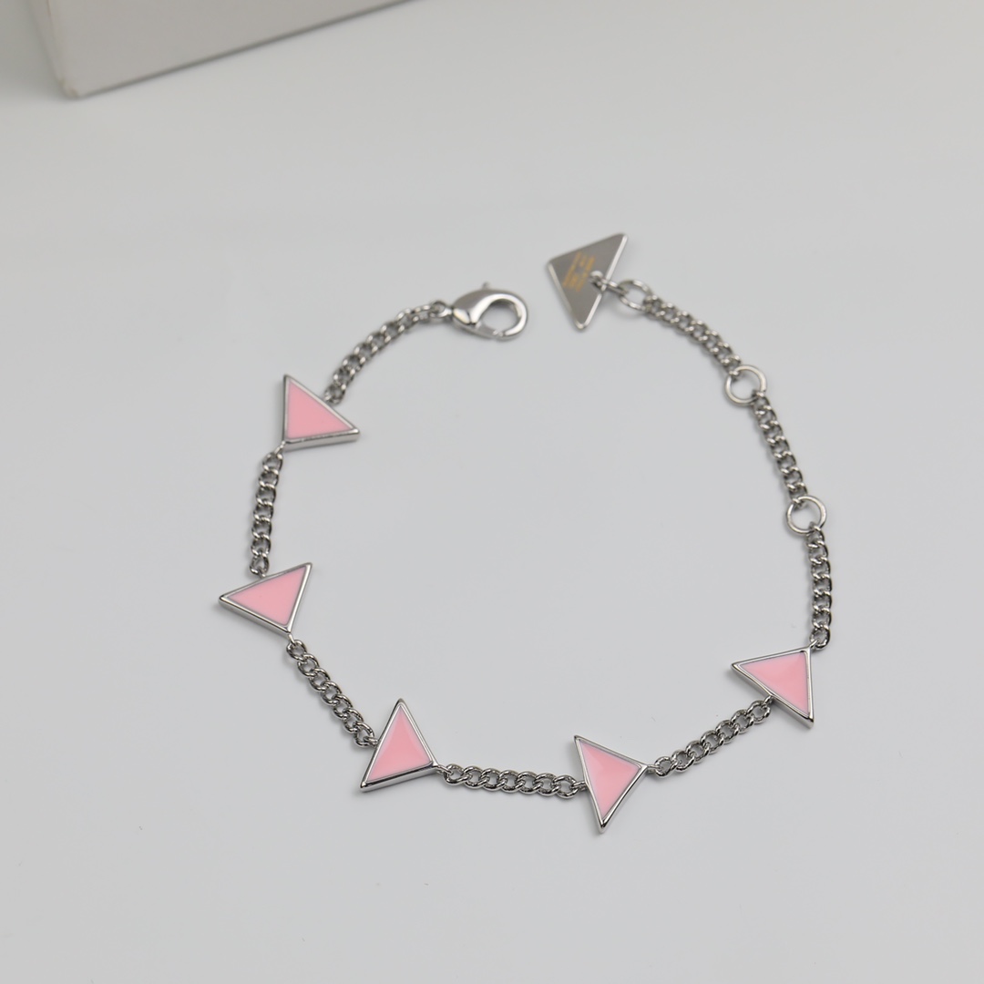 Prada Symbole Bracelet In Alabaster Pink - EUR FASHION