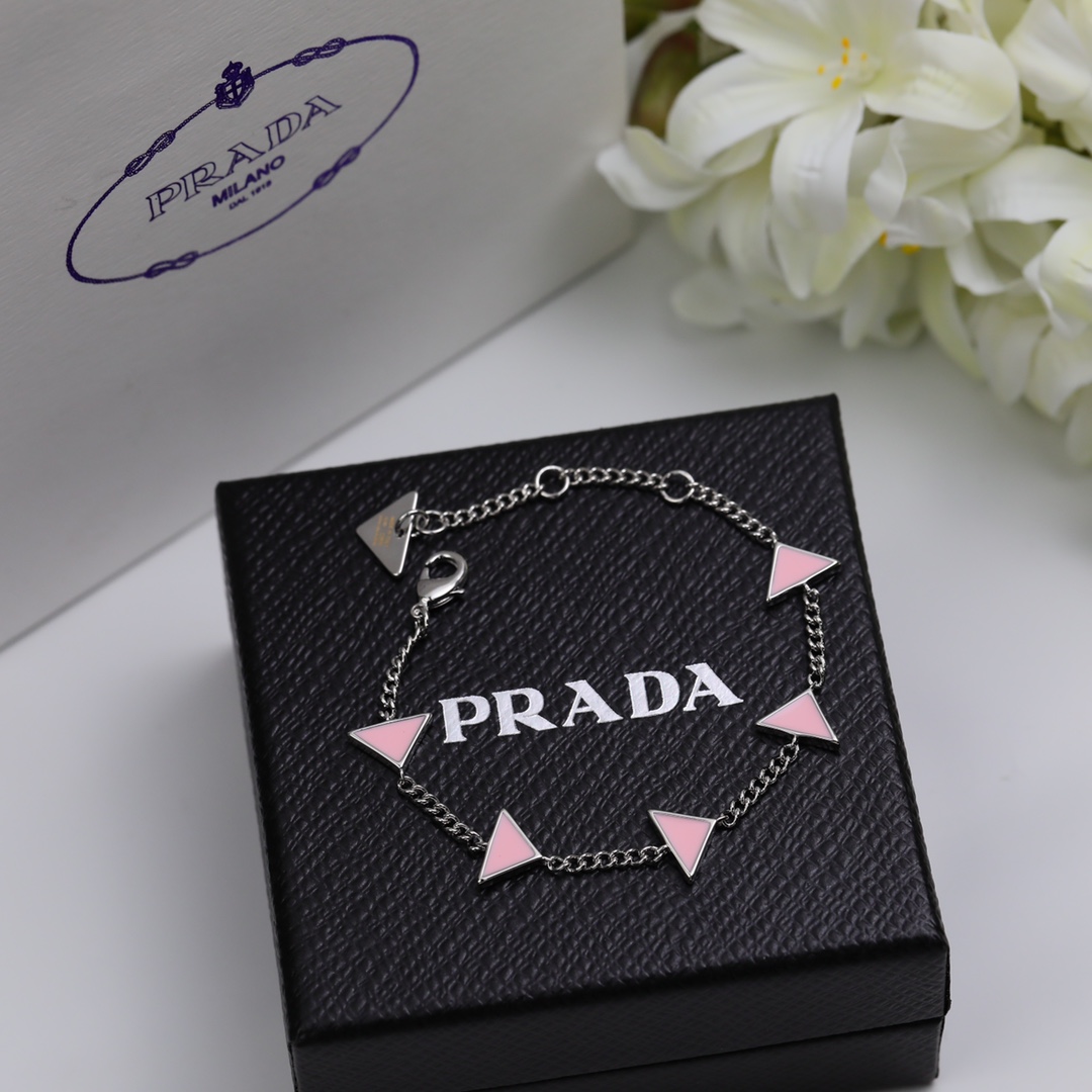 Prada Symbole Bracelet In Alabaster Pink - EUR FASHION