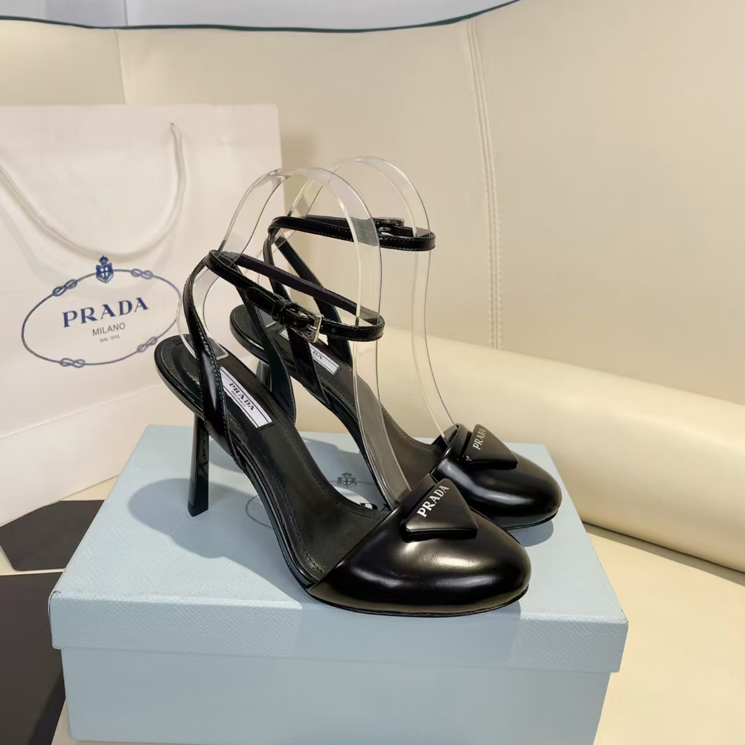 Prada Patent Leather Sling-Back Pumps - EUR FASHION