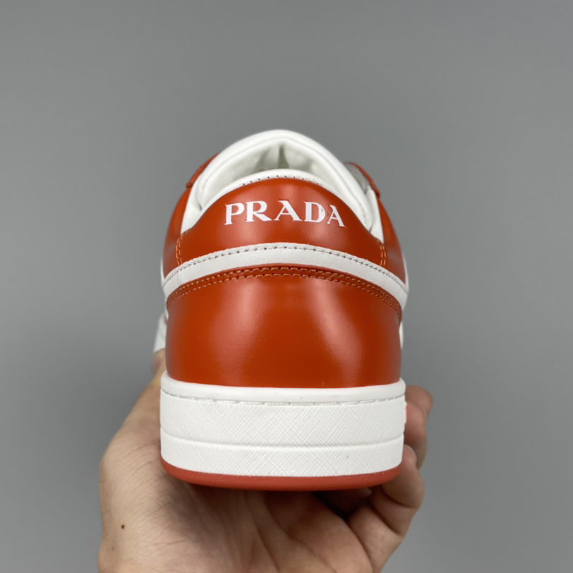 Prada Downtown Leather Sneakers - EUR FASHION