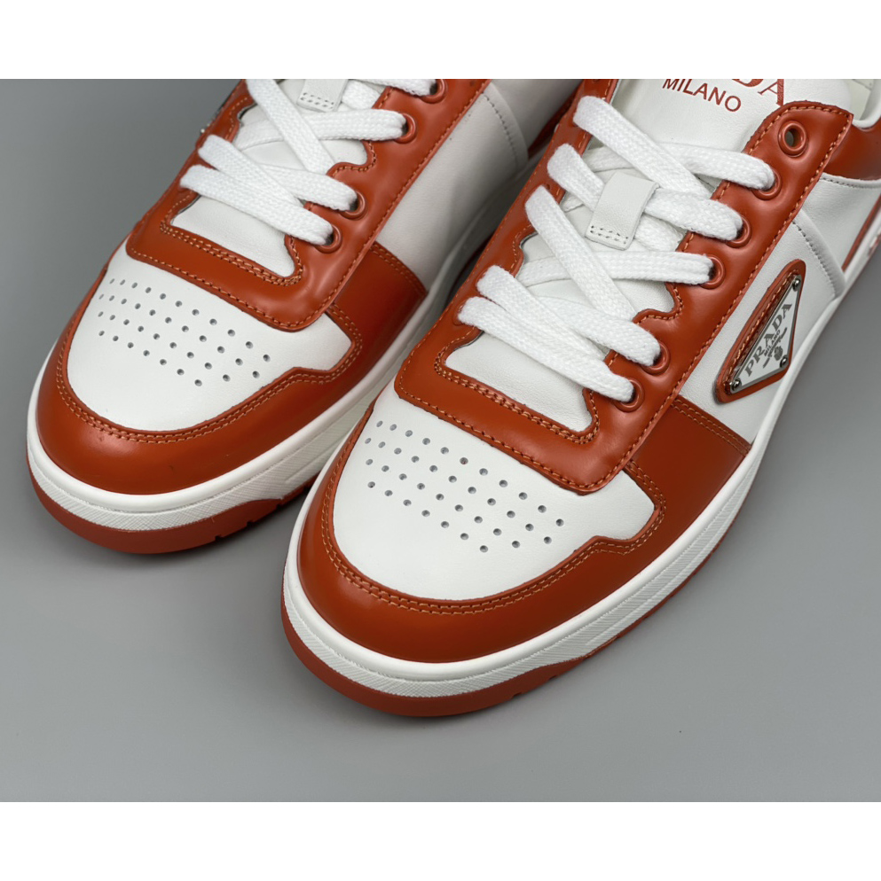 Prada Downtown Leather Sneakers - EUR FASHION