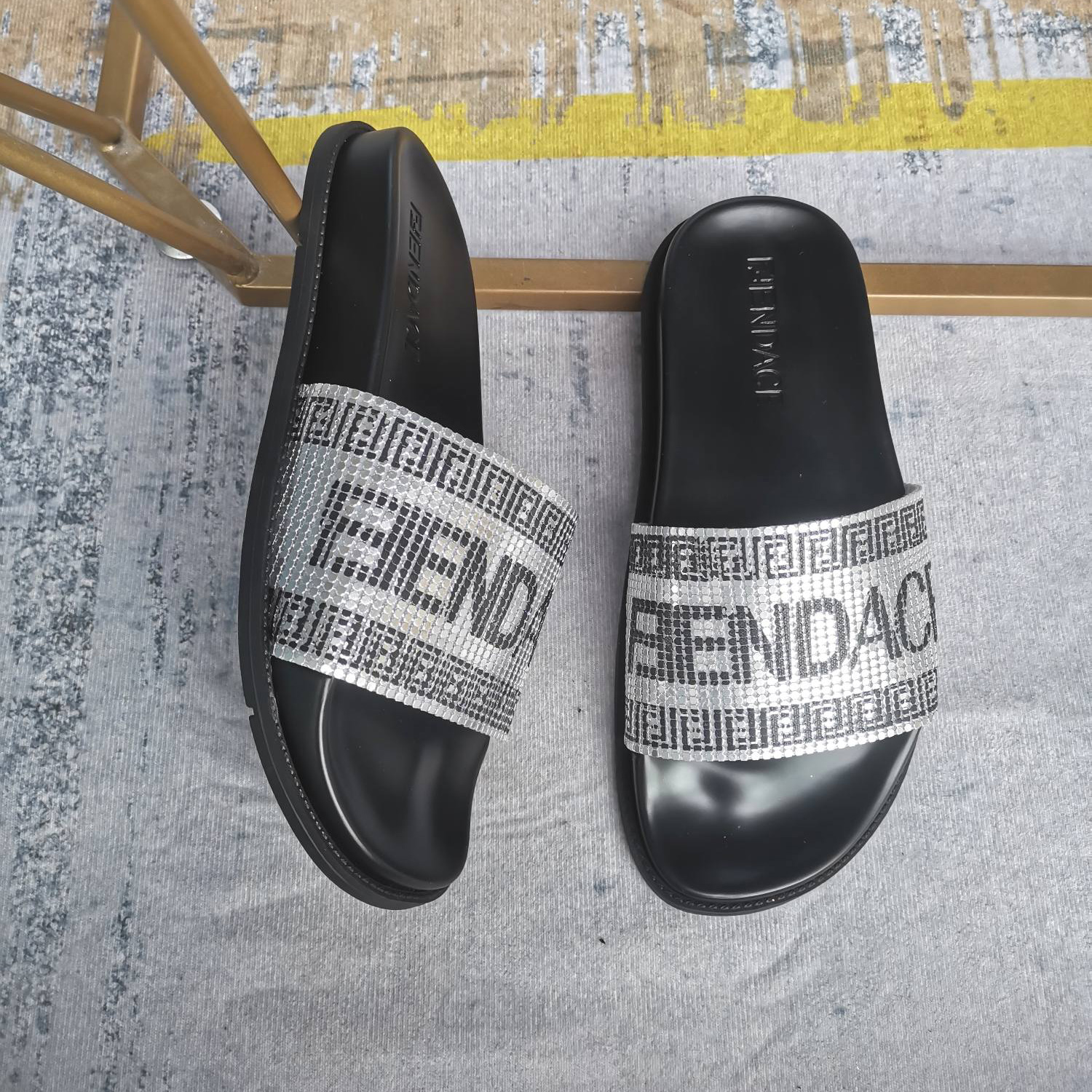 Versace x Fendi Fendace Logo Sandals  - EUR FASHION