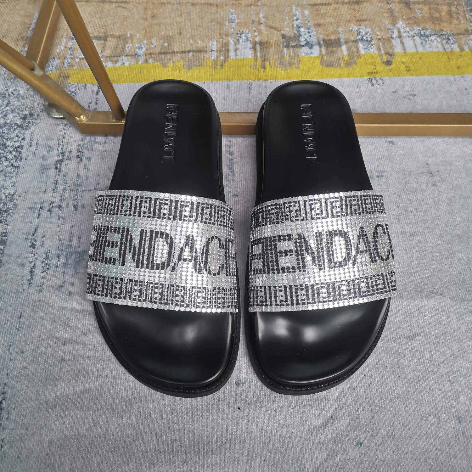 Versace x Fendi Fendace Logo Sandals  - EUR FASHION