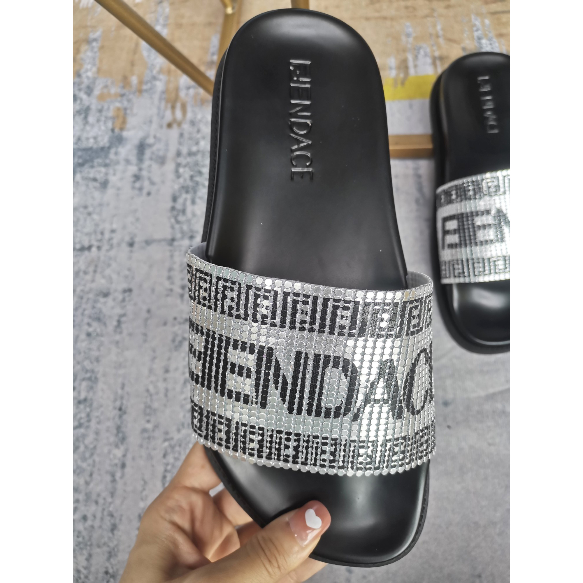 Versace x Fendi Fendace Logo Sandals  - EUR FASHION