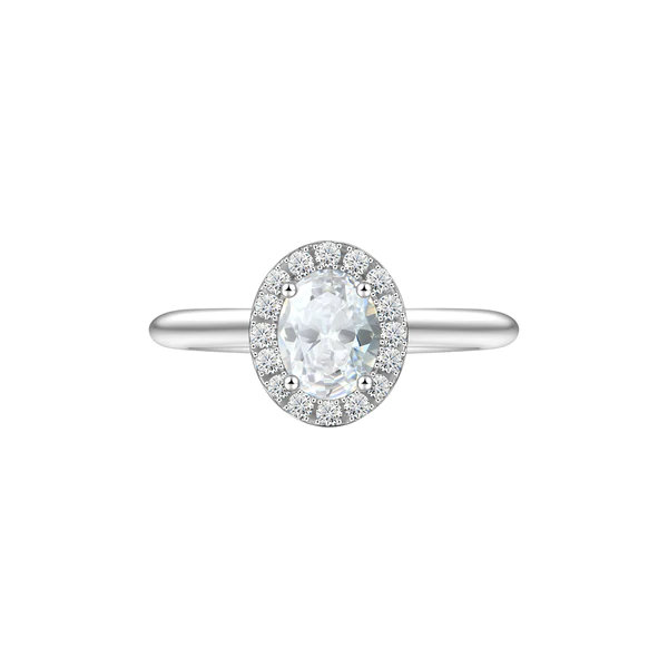 LOVE 1477 Egg Set Moissanite Custom Engagement Ring - EUR FASHION