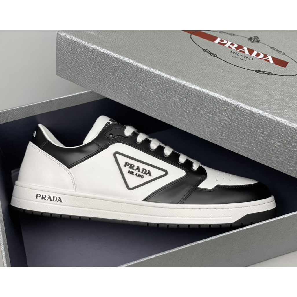 Prada District Leather Sneakers（Upon uk Size） - EUR FASHION