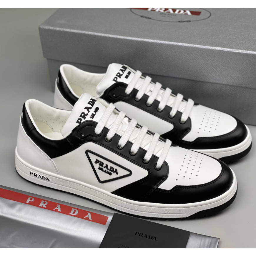 Prada District Leather Sneakers（Upon uk Size） - EUR FASHION