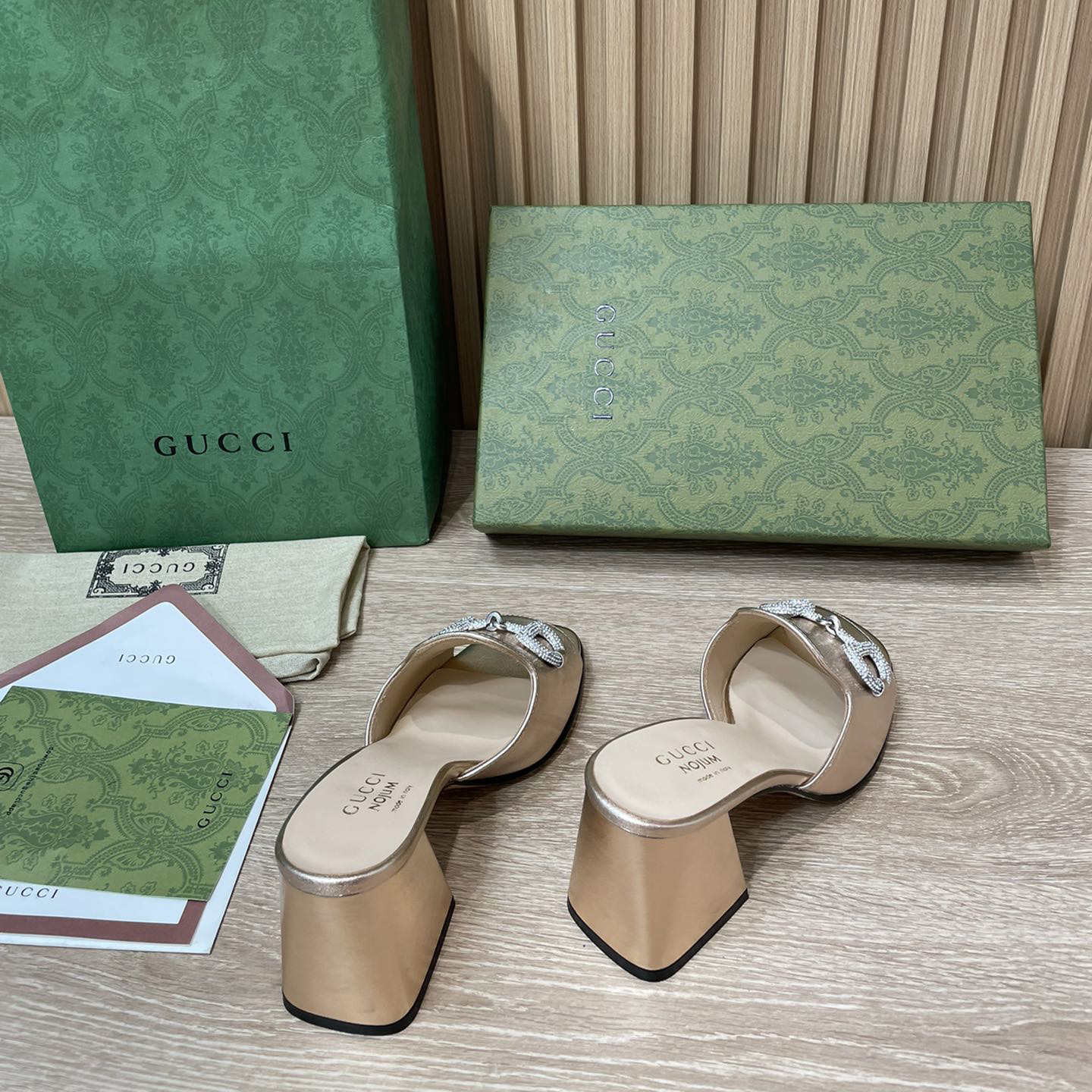 Gucci Women's Gucci Nojum Sandal With Heel Height Of 7.5cm - EUR FASHION