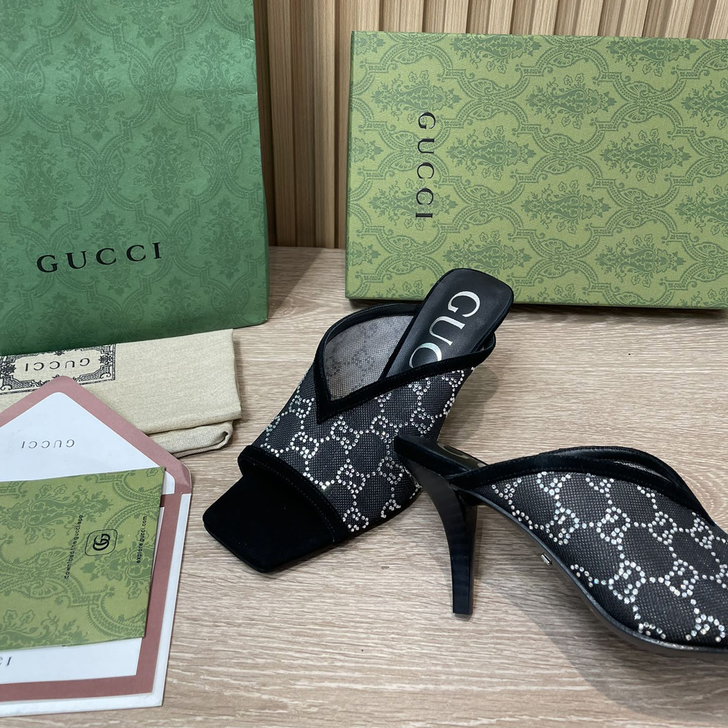 Gucci Women's GG Sandal With Heel Height Of 7.5cm - EUR FASHION