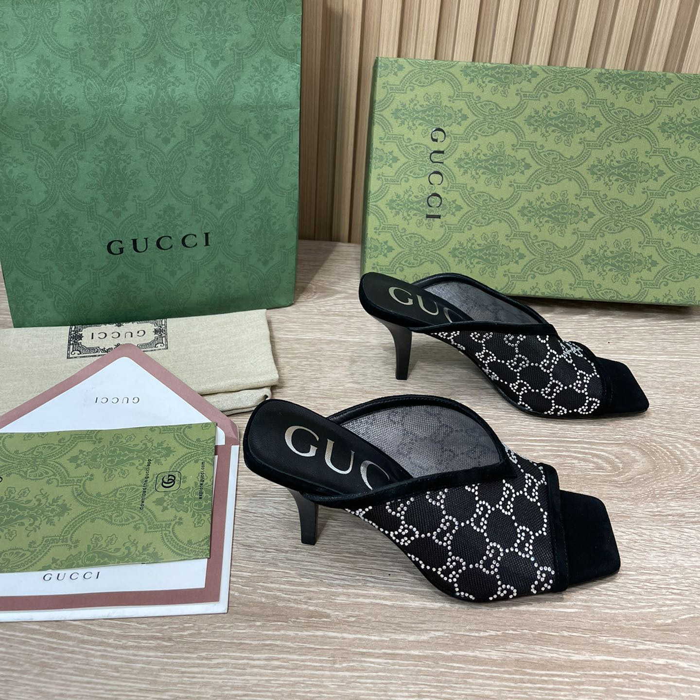 Gucci Women's GG Sandal With Heel Height Of 7.5cm - EUR FASHION