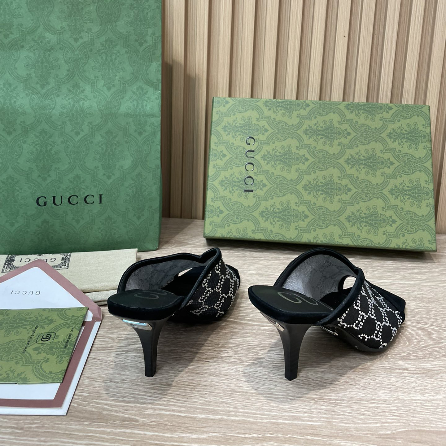 Gucci Women's GG Sandal With Heel Height Of 7.5cm - EUR FASHION