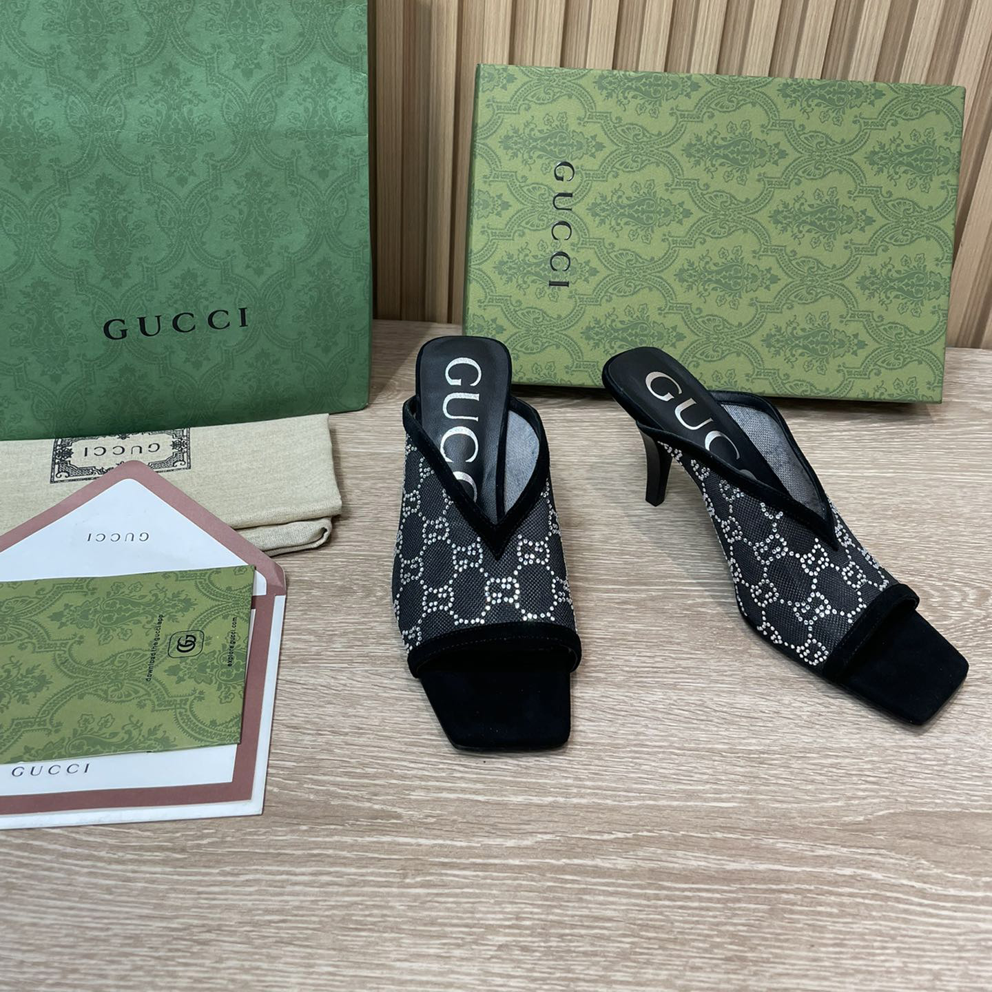 Gucci Women's GG Sandal With Heel Height Of 7.5cm - EUR FASHION