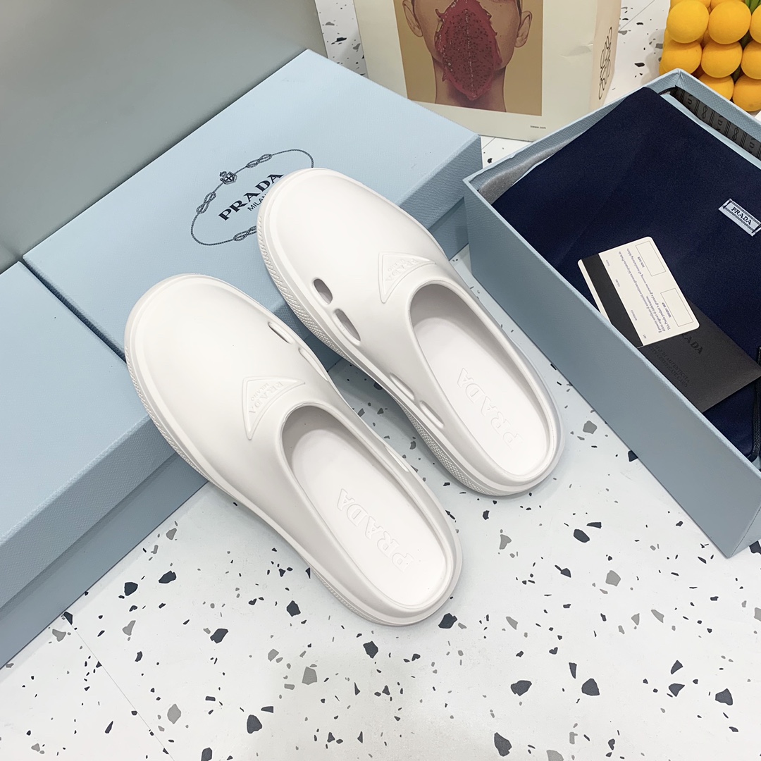 Prada Foam Rubber Mules - EUR FASHION