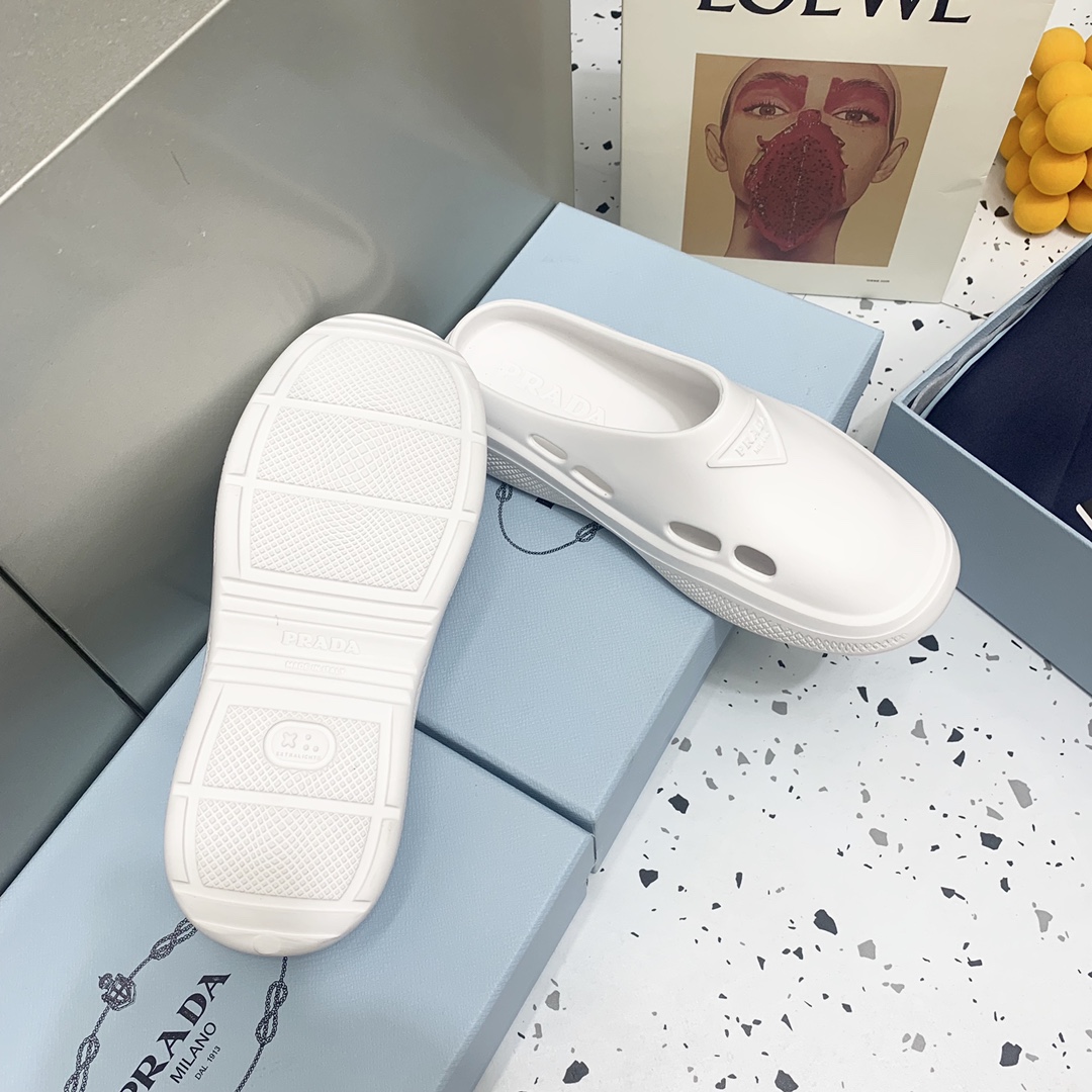 Prada Foam Rubber Mules - EUR FASHION