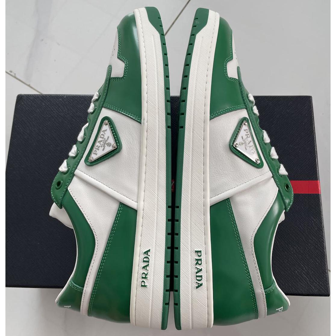 Prada Downtown Leather Sneakers - EUR FASHION