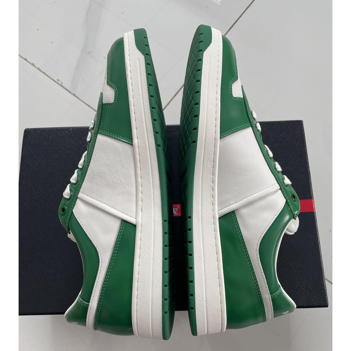 Prada Downtown Leather Sneakers - EUR FASHION