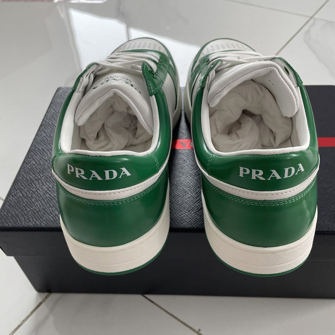 Prada Downtown Leather Sneakers - EUR FASHION