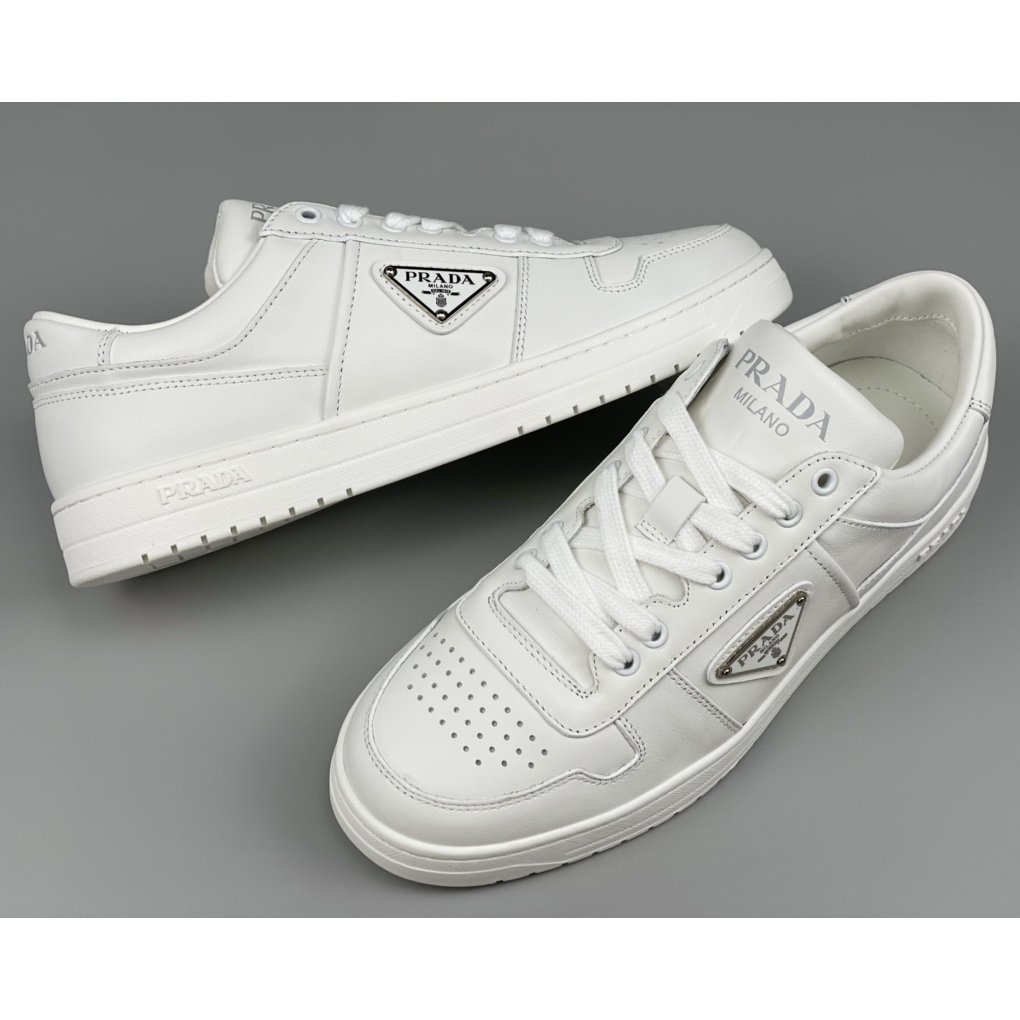 Prada Downtown Leather Sneakers - EUR FASHION