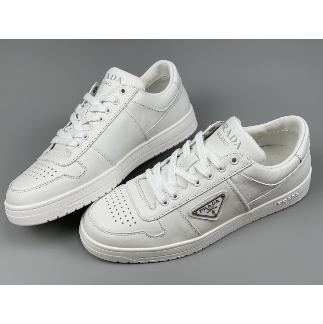 Prada Downtown Leather Sneakers - EUR FASHION