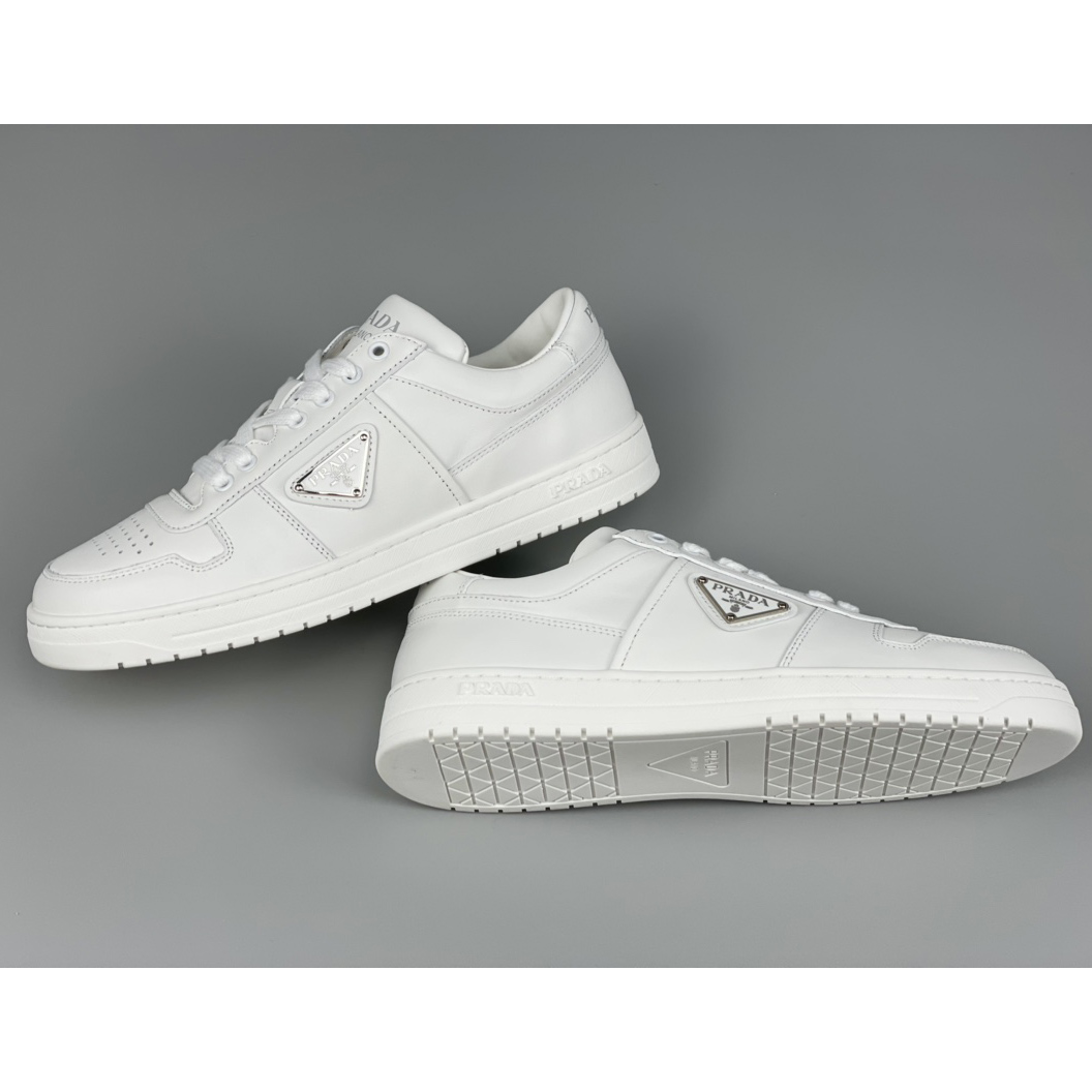 Prada Downtown Leather Sneakers - EUR FASHION