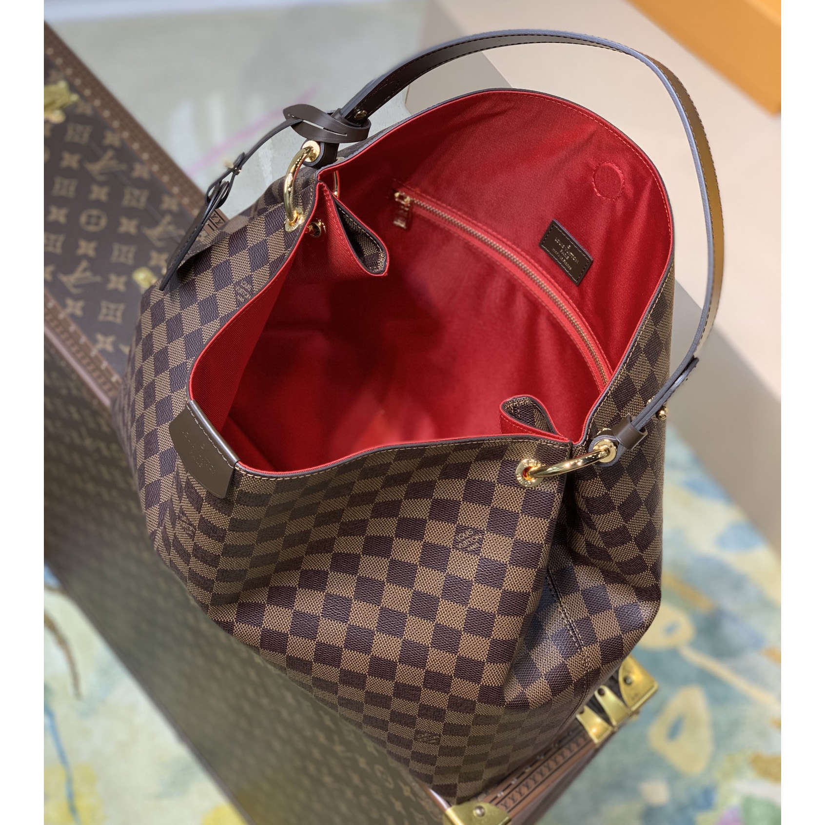 Louis Vuitton Graceful MM Hobo(41-35-14CM) - EUR FASHION