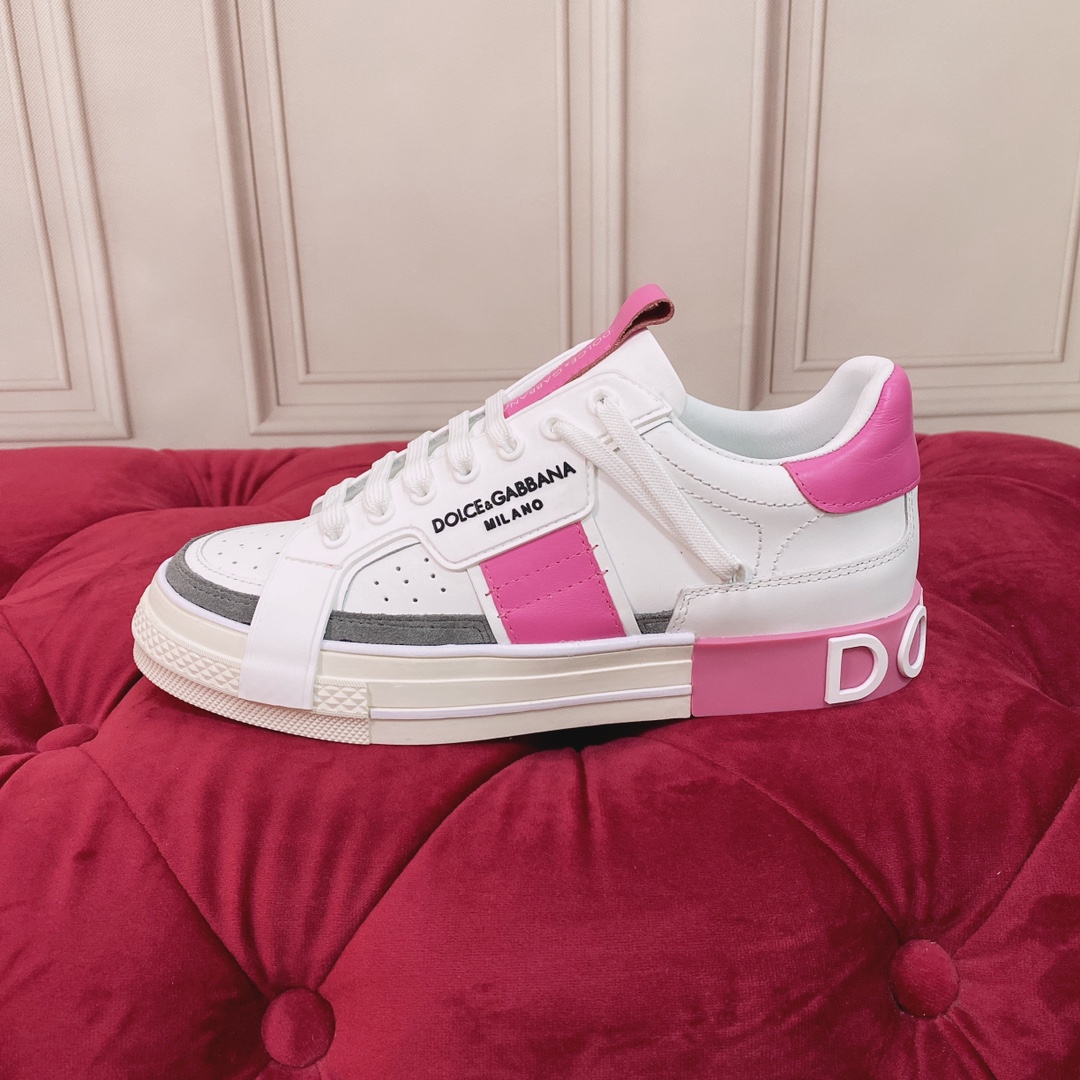 Dolce & Gabbana Calfskin Custom 2.Zero Sneakers With Contrasting Details - EUR FASHION