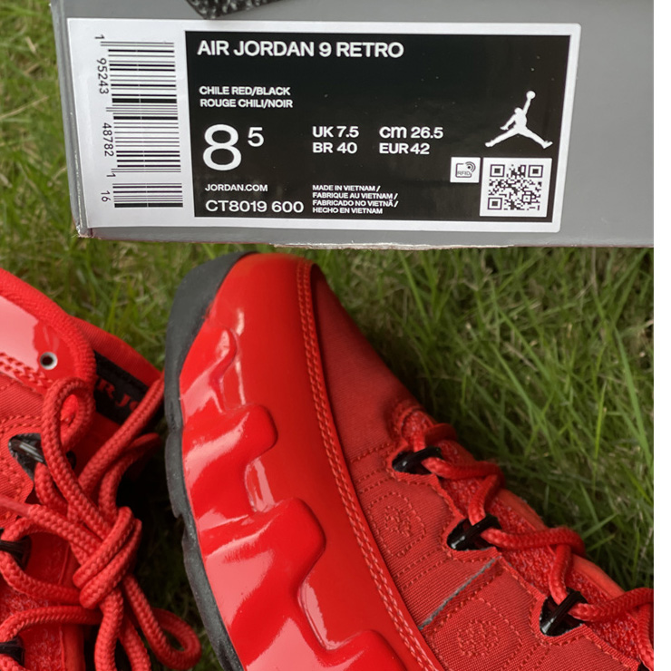 Air Jordan 9 “Chile Red”  Basketball Shoes   CT8019-600 - EUR FASHION