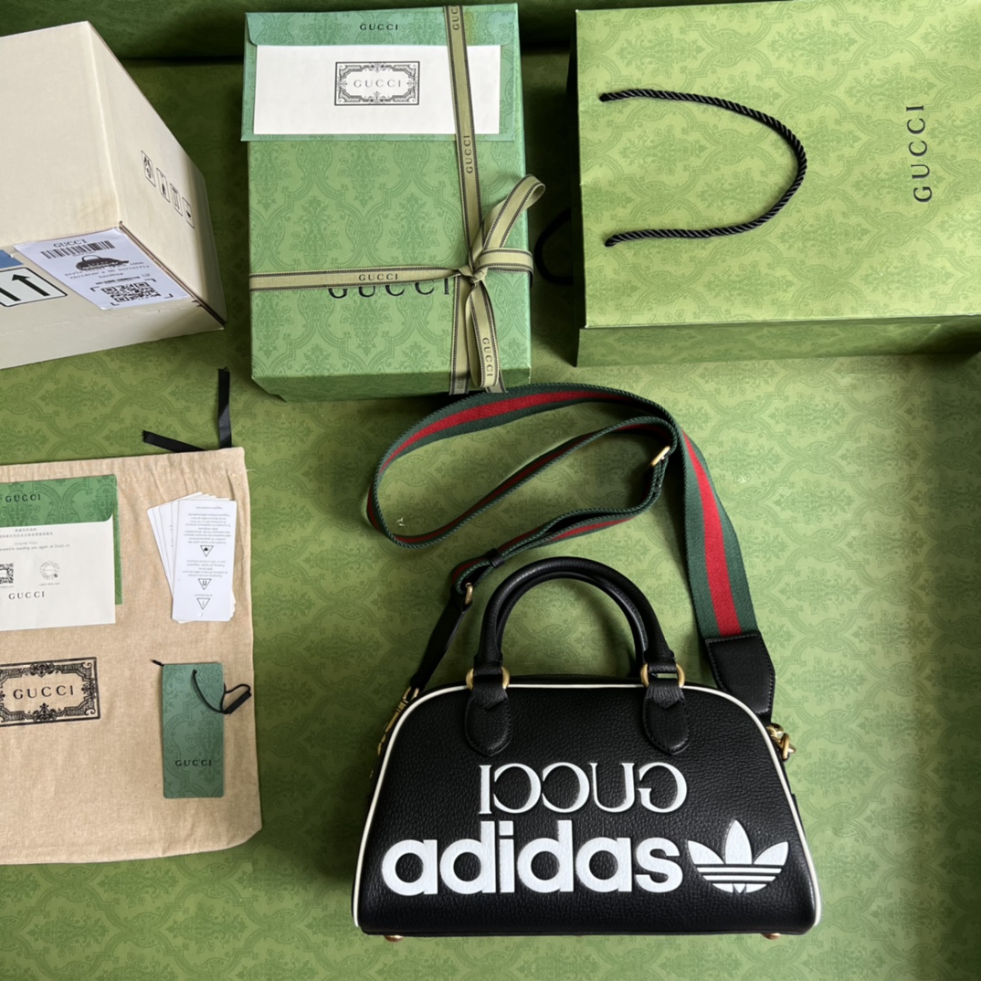 Adidas x Gucci Mini Duffle Bag(31.5-18-15.5cm) - EUR FASHION