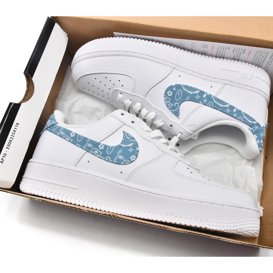 Nike Air Force 1 Low Blue Paisley Sneaker   DH4406-100 - EUR FASHION